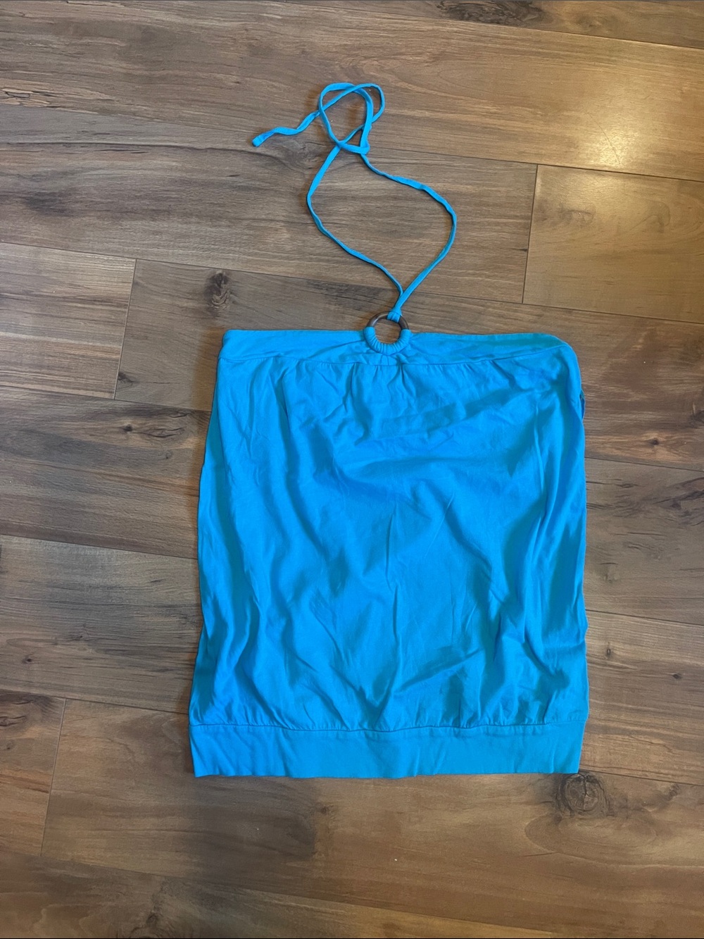 GAP Turquoise Halter tank with Ring Detail